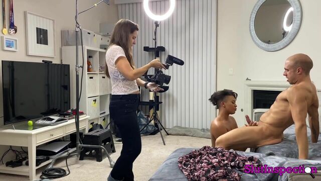 Behind the scenes porn action with a stunning brunette Suzanne Ferrari