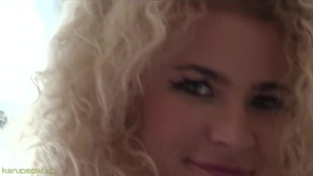 Close-up masturbation with a sexy as hell blonde Angel Diamonds