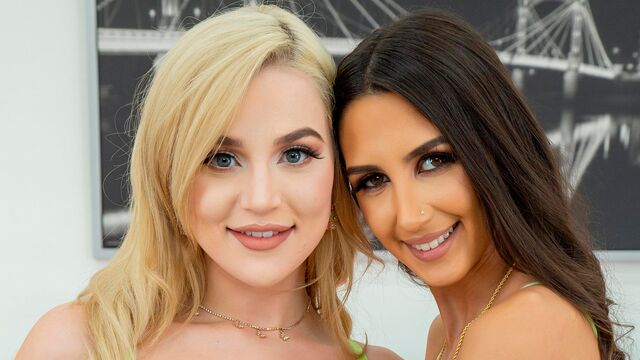 Sensual beauty Natalix Nix is playing with Blake Blossom's hole