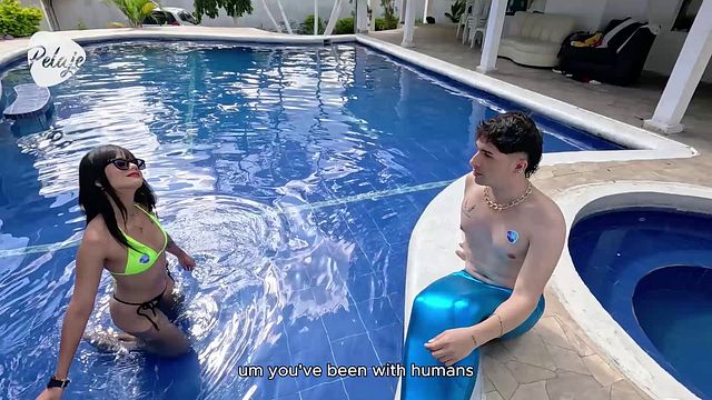 Wild Sara Blonde at mermaid siren porn