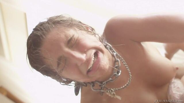 Anal hard fuck in the cowgirl pose with a bitchy brunette Abella Danger