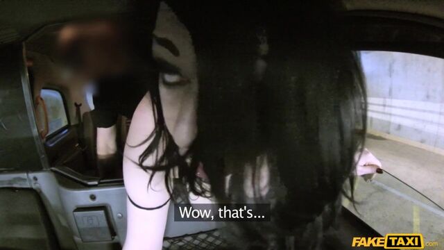 Passenger with big boobs Harley Sin pays for the ride in a hot way