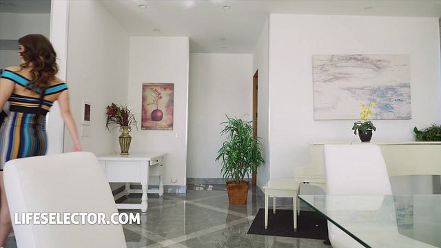 Striking Ella Reese and Melody Marks's doggystyle sex