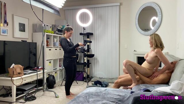 Stunning angels Lilly James and Suzanne Ferrari have fun