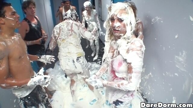 Sexy as hell dolls Payton Smith and Indy Jean love soap parties