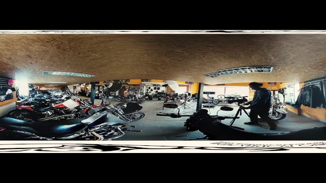 Lady's backstage sex