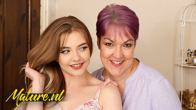 Blonde and Layla's mature porn