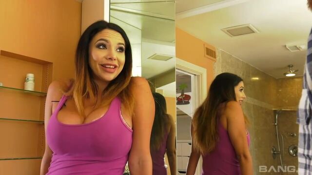 Sweetheart Missy Martinez nicely jumping on a pretty huge dong