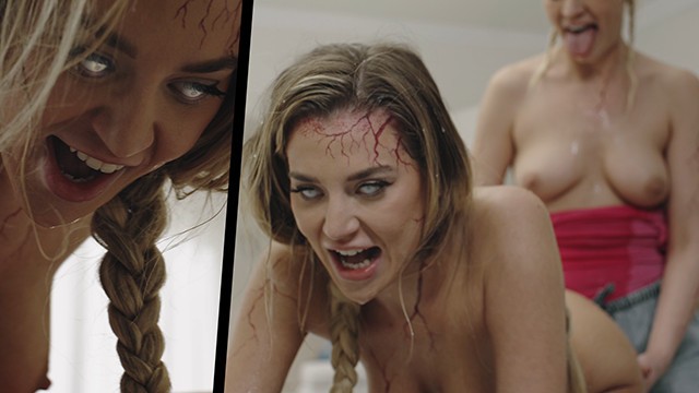 Creampie movie with extravagant Cherry Kiss and Blake Blossom from Parasited