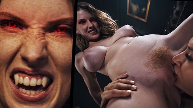 Blooming Octavia Red and Talia Mint - pussy licking xxx - Vampired