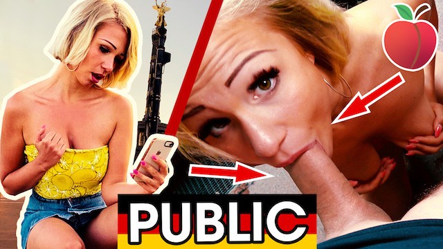 Beauty Gabi Gold - public blowjob trailer - POV Pickups