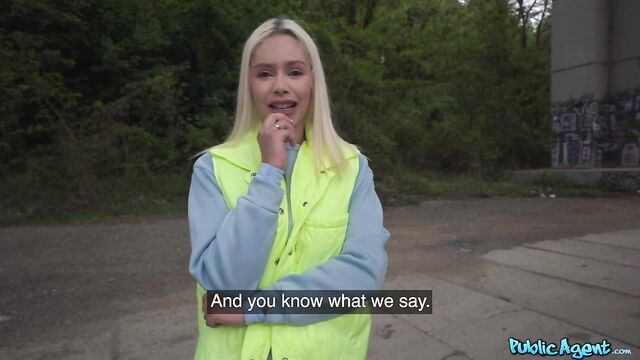 First-class blonde with big boobs Vivian Lola rammed in POV angle