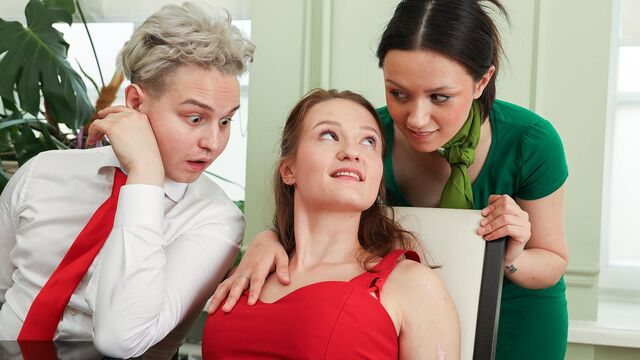 Beauties Olivia Westsun and Ashly Rabbit love these big sausages