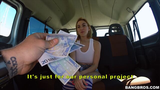 An awesome busty brunette Valeria Blue fucked in the van