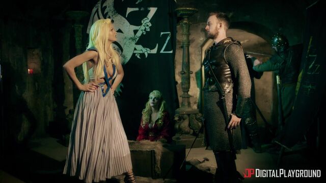 Tina Kay, Rebecca More enjoying his meaty penis in an FFM