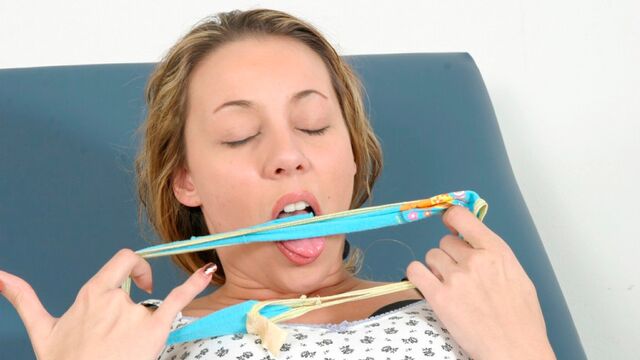 Kinky cutie Cathy fingering herself and orgasming too