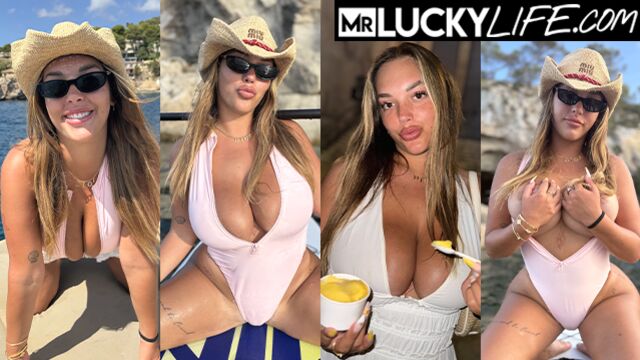 Sophisticated Alanna Pow's big cock clip