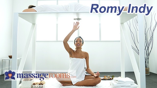 Pornstar xxx with stunner Michael Fly and Romy Indy from Massage Rooms