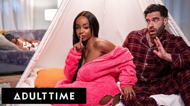 Beauteous Lily and Ken's caught masturbating sex