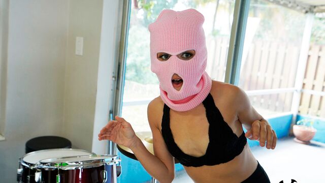 Hardcore interracial penetration with a young Freya Von Doom