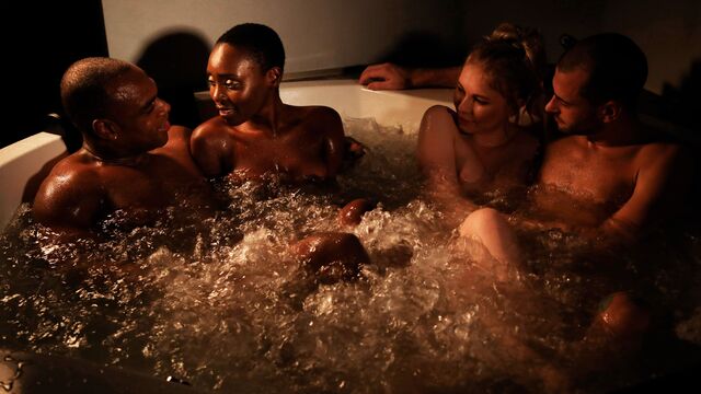 Sensual babes Zaawaadi and Mimi Cica are getting pleasure in FFM