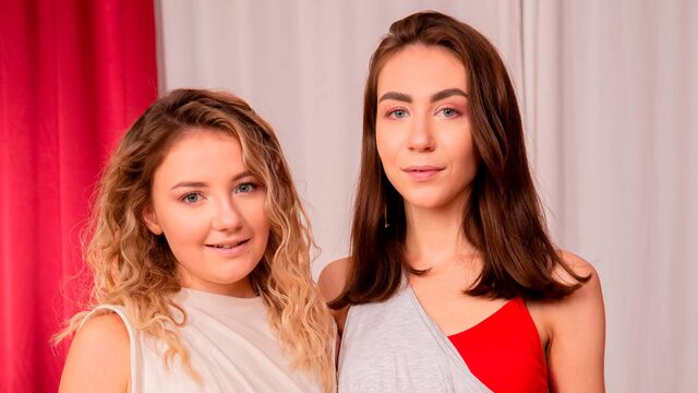 Gorgeous FFM action with two leggy teens Luna Umberley and Vivian Grace