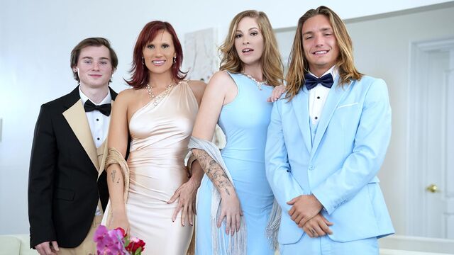 Foursome sex session with astonishing cuties Kell Fire and Annie King
