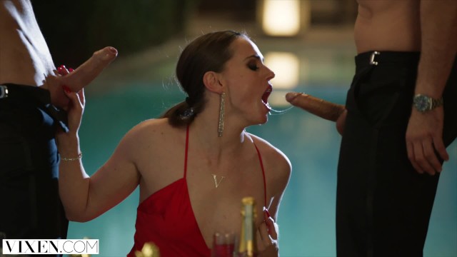 Prone bone action with good-looking Tori Black and Mick Blue from Vixen