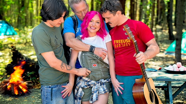 Camping action with sublime Clarke Kent and Robby Echo from FreeUse