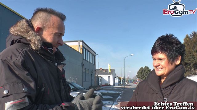 Glamorous escort's public scene