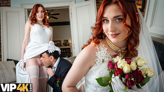 Gorgeous Cherry Crush's wedding dress scene