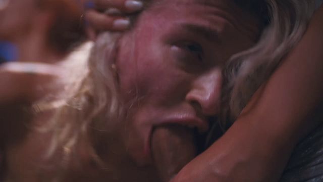 Melody and Emma's facial cumshot smut