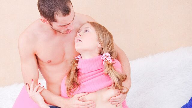 Sweetheart with fake tits Trinity Stclair jumps on a pretty big boner