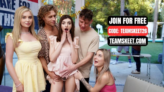 Multiple men sex with wet Lexi Lore and Rion King from Team Skeet