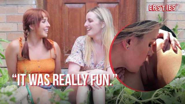 Easy-on-the-eyes amateur at girls making out porn