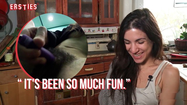 Girl masturbating action with ingenious belle from Ersties