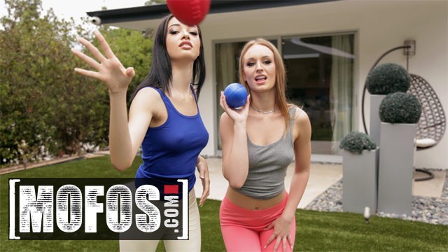 Mofos featuring Daisy Stone and Scarlett Bloom's small tits dirt