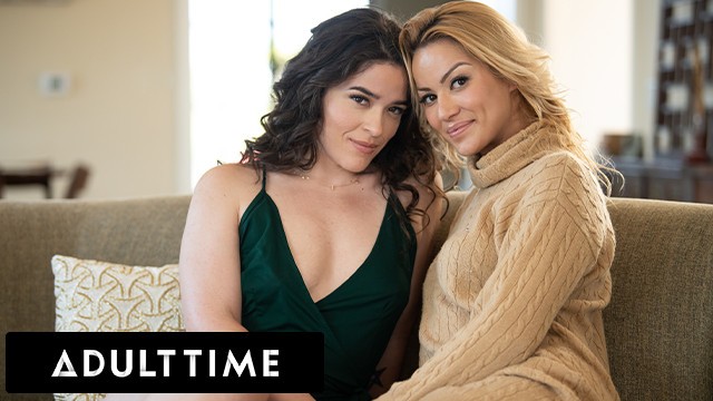 Adult Time featuring Cherry Kiss and Victoria Voxxx's face sitting sex