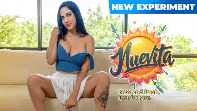 Man bun tattoos eats her out on cream couch MYLF