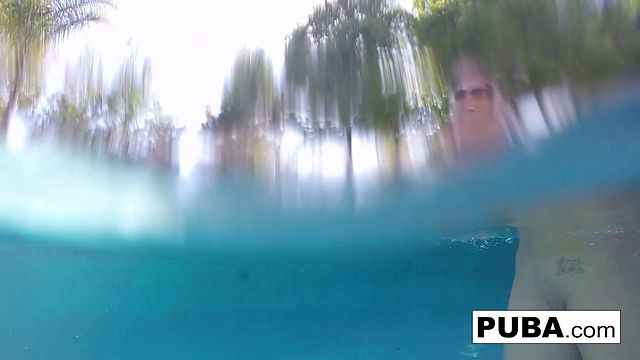 Palm Patio POV Over Olivia Austin