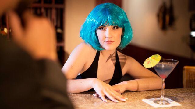 Impressive young brunette Jenna Reid demonstrates her skills