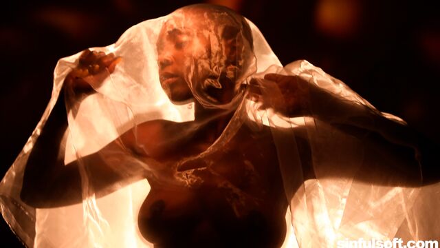 An awesome black beauty Zaawaadi is enjoying interracial sex so much