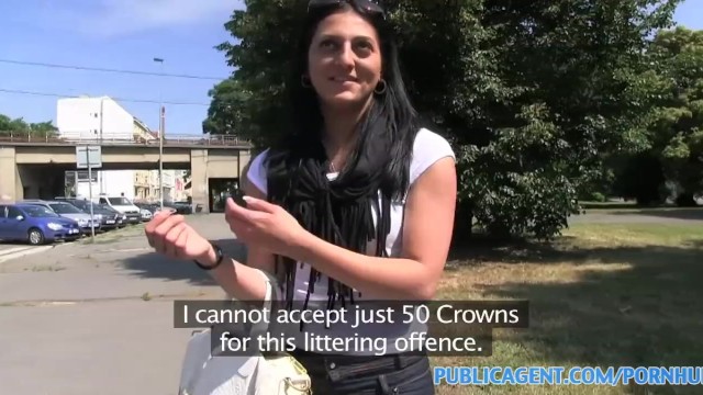 Woods Public Agent Sex with Long Black Haired Stranger Pickup