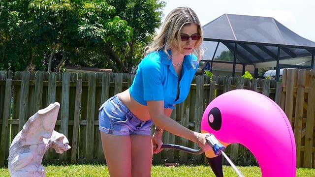 Cory Chase Shows Off Her Big Booty and Climbs on Top