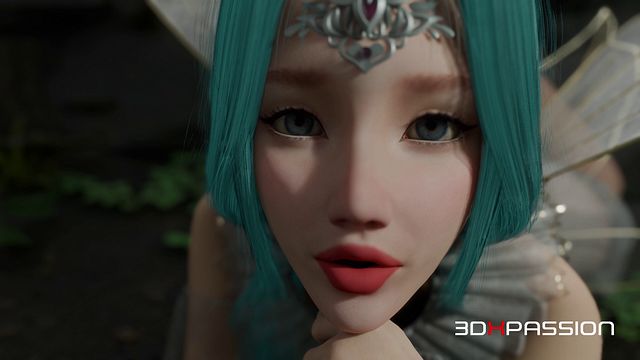 Cum on her animated face