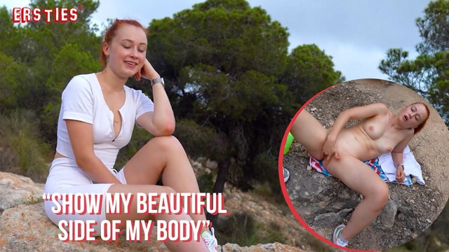 Shaved tattooed ginger plays where anyone might pass