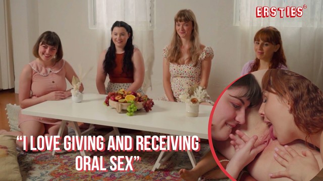 Busty Redhead Joins a Kissing and Oral Orgy With Her German Friends