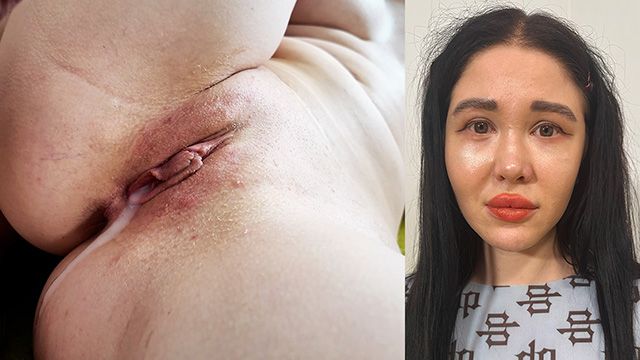 Curvy Girlfriend With Big Lips Ends Up With Cum Dripping From Both Holes