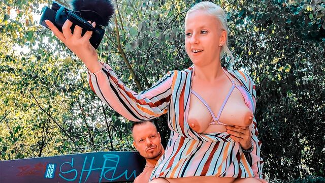 Natural big-boobed blonde Jana Schwarz likes hard fuck so much