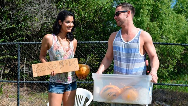 Spicy as hell brunette babe Karmen Bella is enjoying hardcore pound